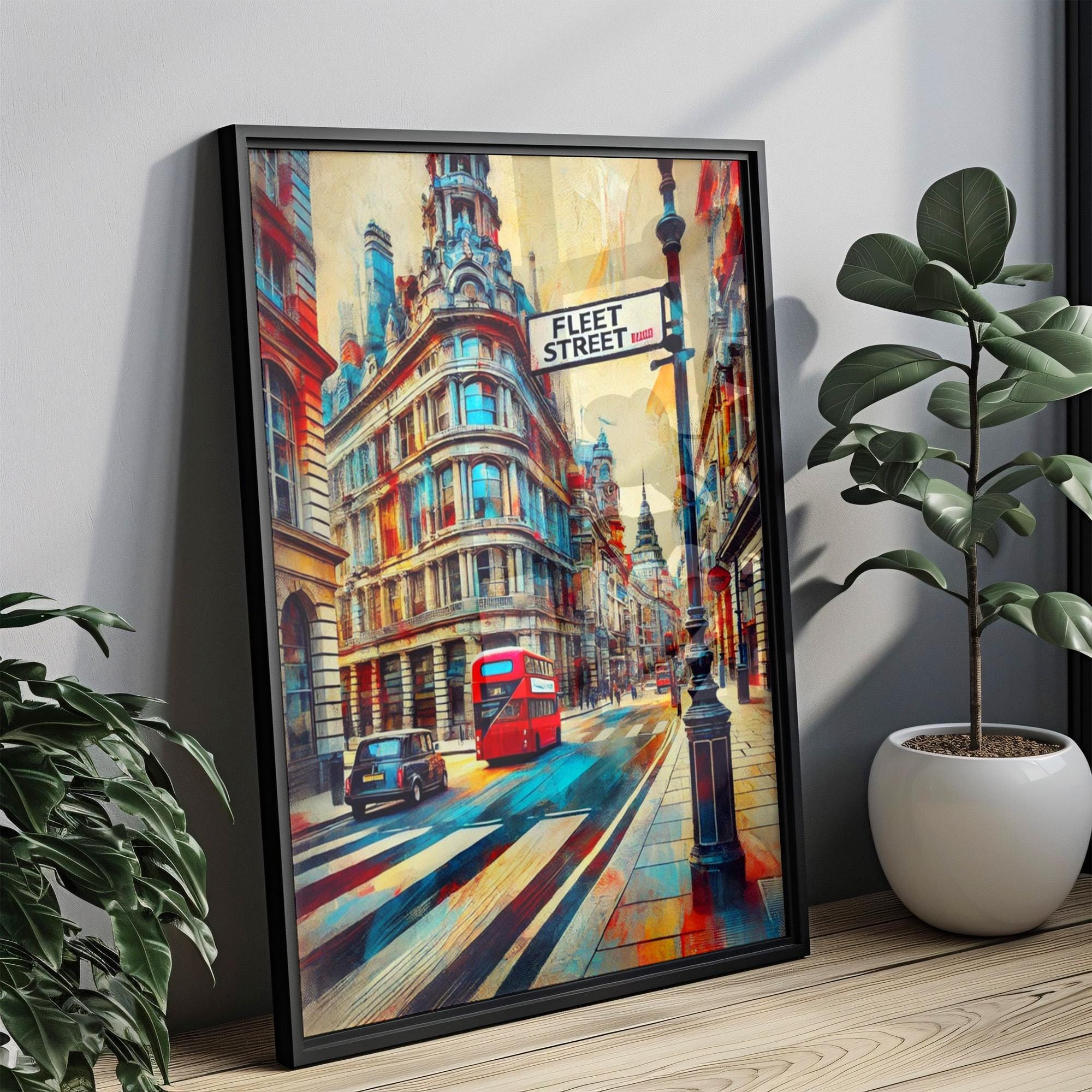 Fleet Street Print - London, United Kingdom