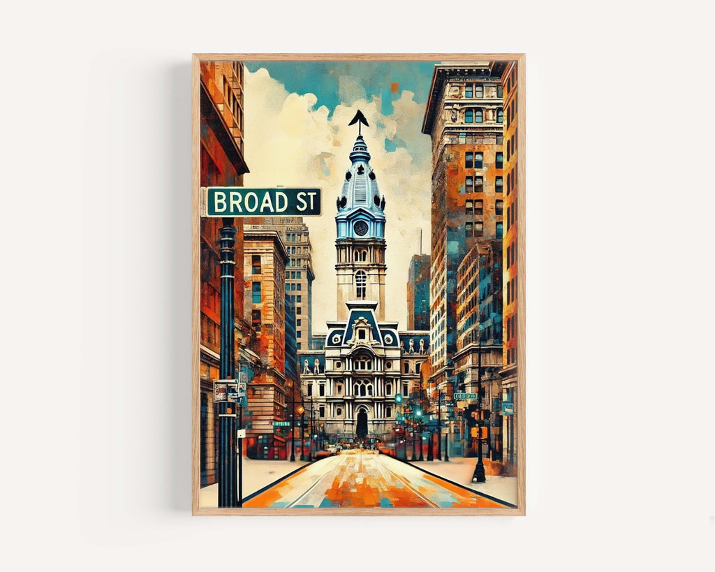 Broad Street Print - Philadelphia, Pennsylvania, USA
