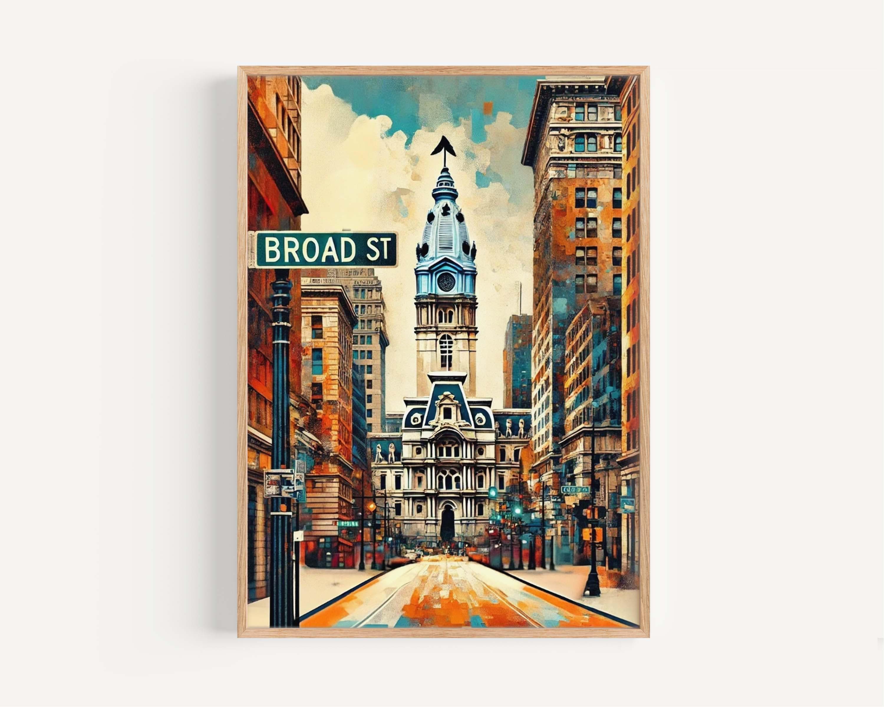 Broad Street Print - Philadelphia, Pennsylvania, USA