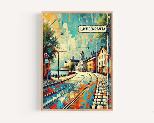 Lappeenranta Art - Finland City Wall Art, Travel Poster Print, Scandinavian Home Decor, Housewarming & Travel Gift