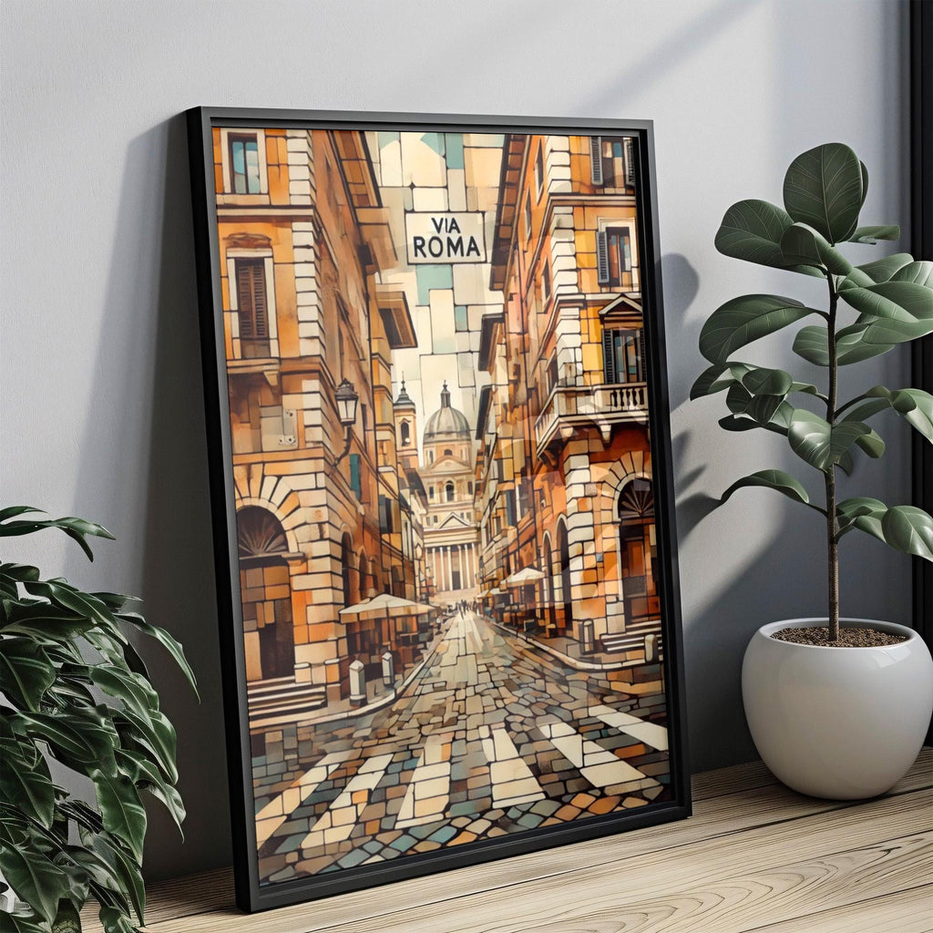 Via Roma Vintage Print - Sicily, Italy