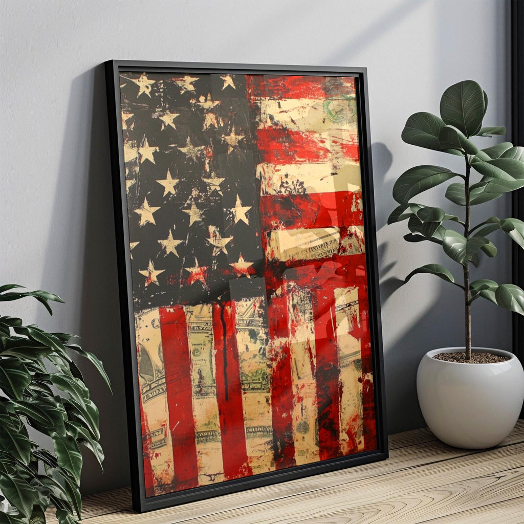 American Money Wall Art Abstract - USA