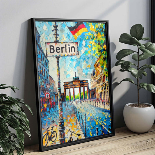 Berlin Art Print Berlin Wall Artwork Germany City Travel Poster European Wall Decor Housewarming Gift