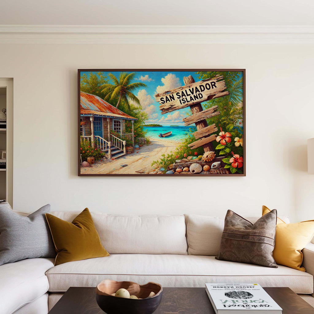 San Salvador Island Print Tropical - Bahamas