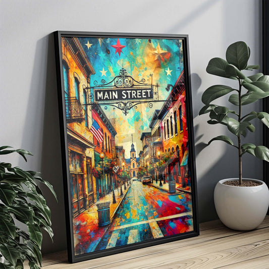Bethlehem Art Main Street Wall Art, Pennsylvania Travel Print, Housewarming Gift, Bethlehem Gift, Travel Poster, Main St Print