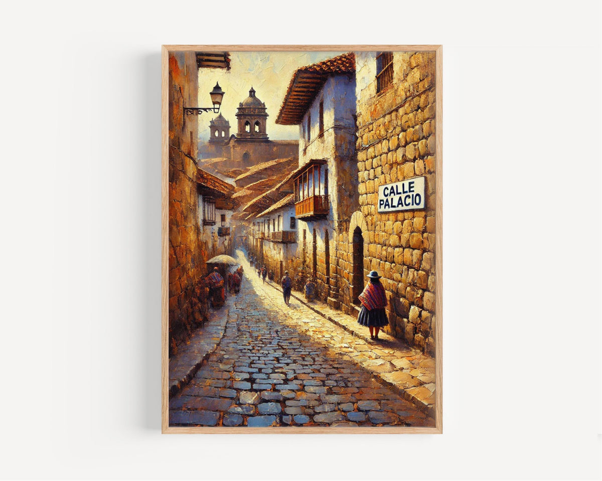 Calle Palacio Print Colonial - Peru