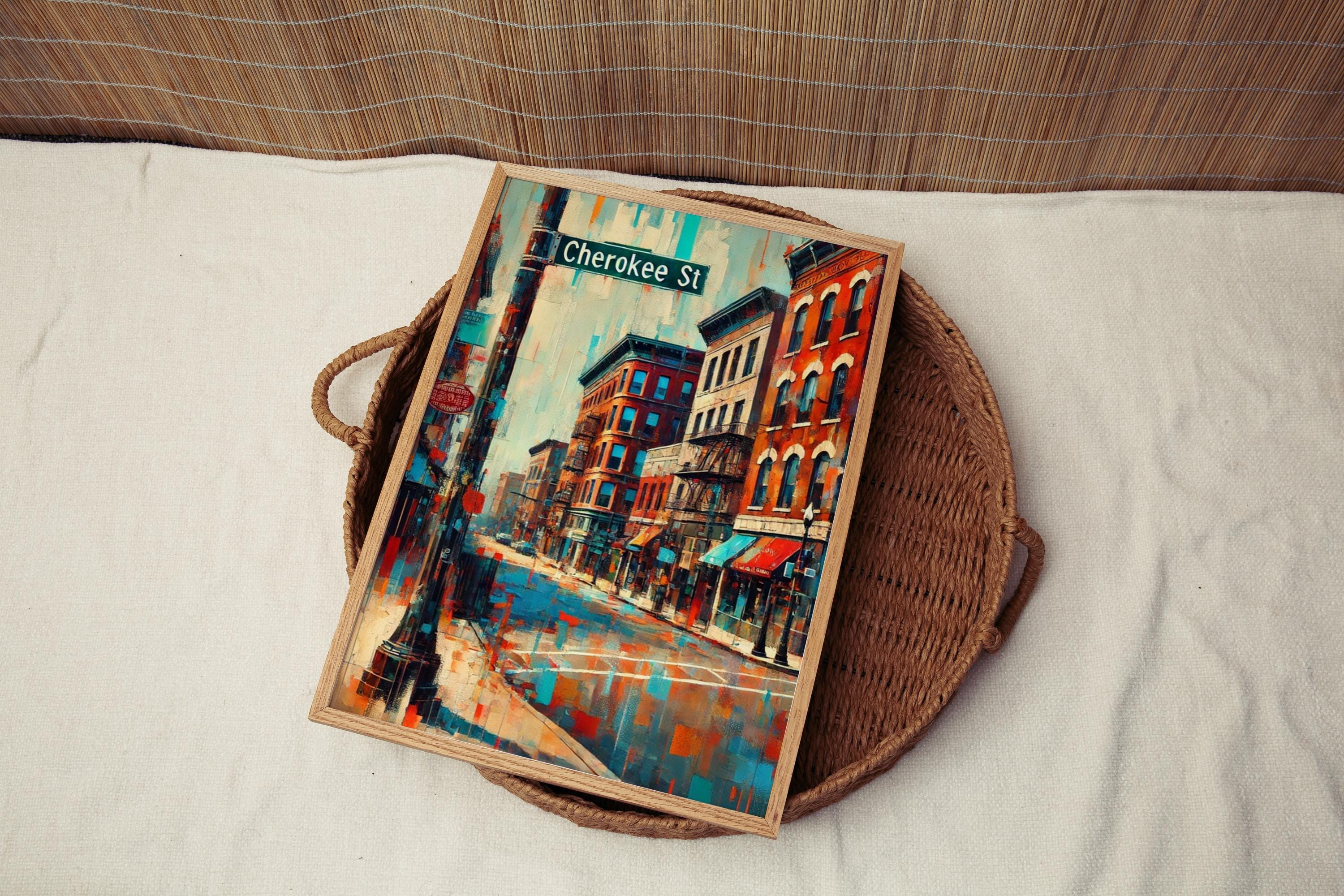 Cherokee Street Sign Print: St. Louis Missouri Travel Poster