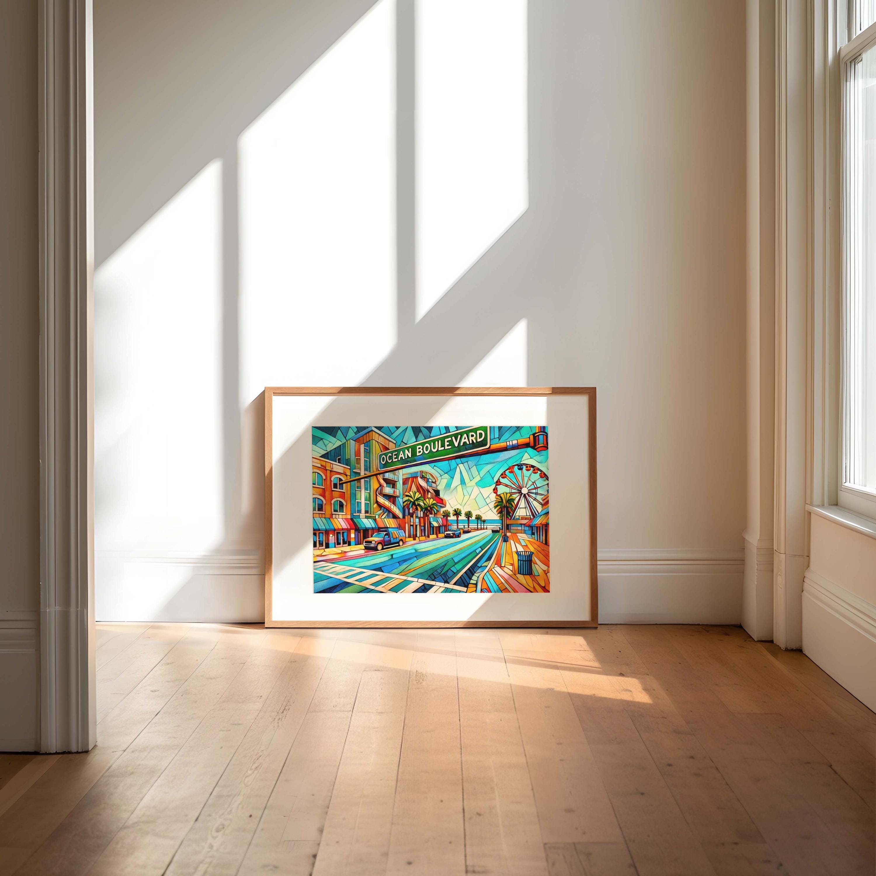 Ocean Blvd Print - Myrtle Beach, South Carolina, USA