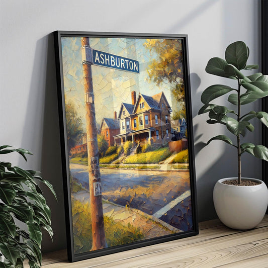 Baltimore Wall Art Ashburton Print Travel Poster Maryland USA Decor Housewarming Gift Baltimore Travel Print