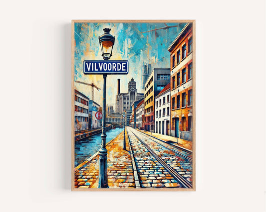 Vilvoorde Art Print - Belgium City Wall Art, Travel Poster, Europe Home Decor, Vilvoorde Gift & Housewarming Present