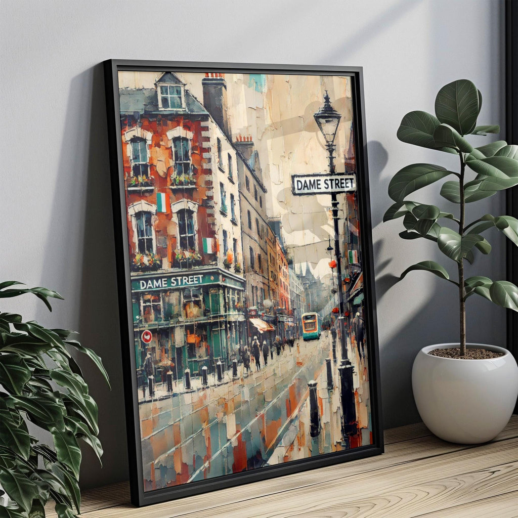 Dame Street Modern Print - Dublin, Ireland