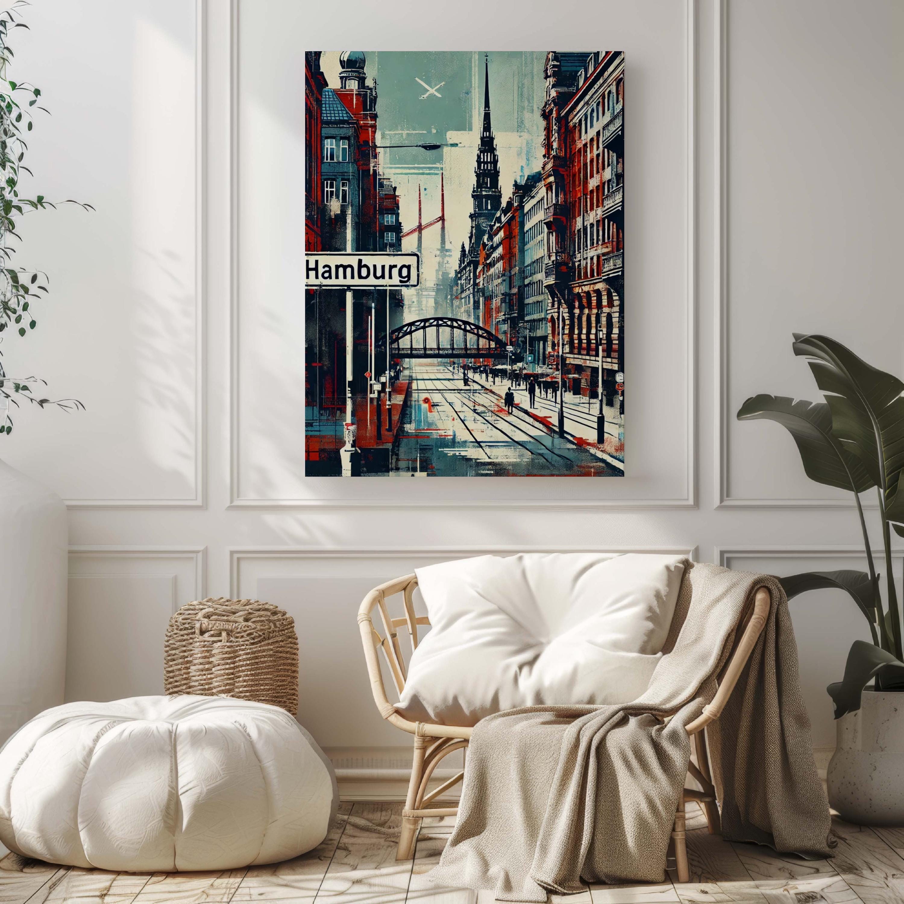 Hamburg Art Print Modern - Hamburg, Germany