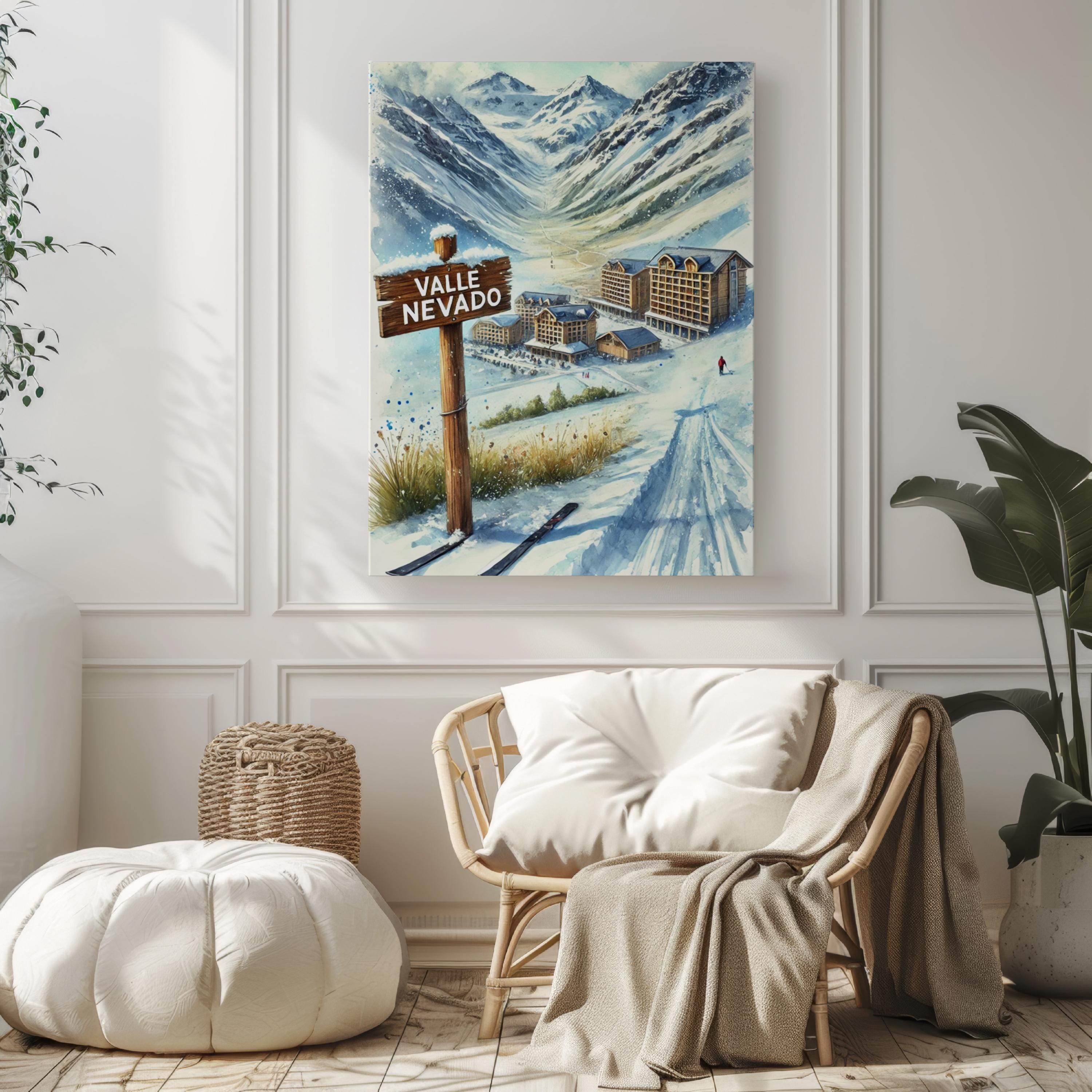 Valle Nevado Ski Resort Print - Chile