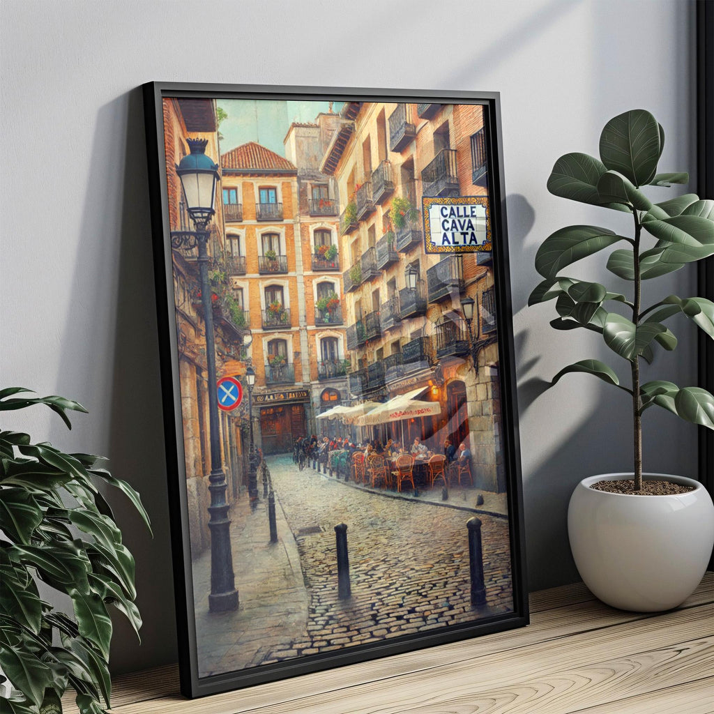 Calle Cava Alta Print - Madrid, Spain