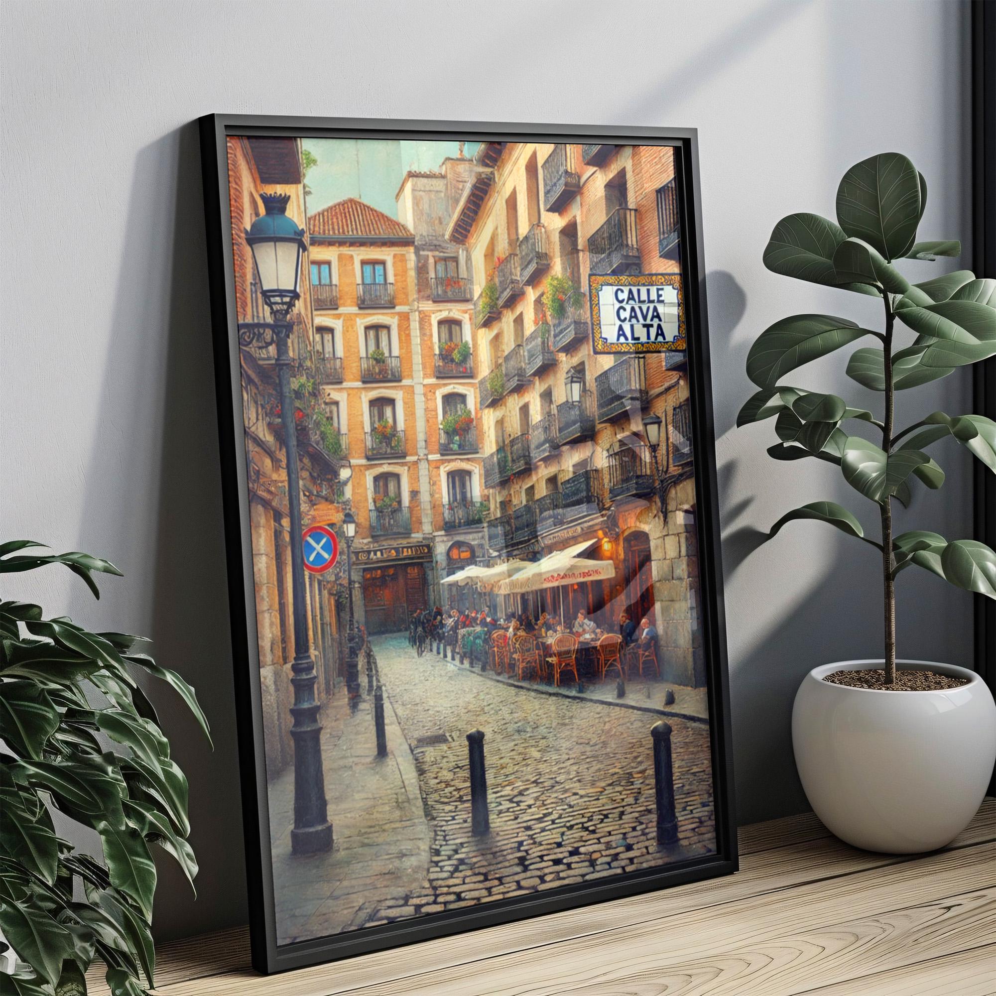 Calle Cava Alta Print - Madrid, Spain