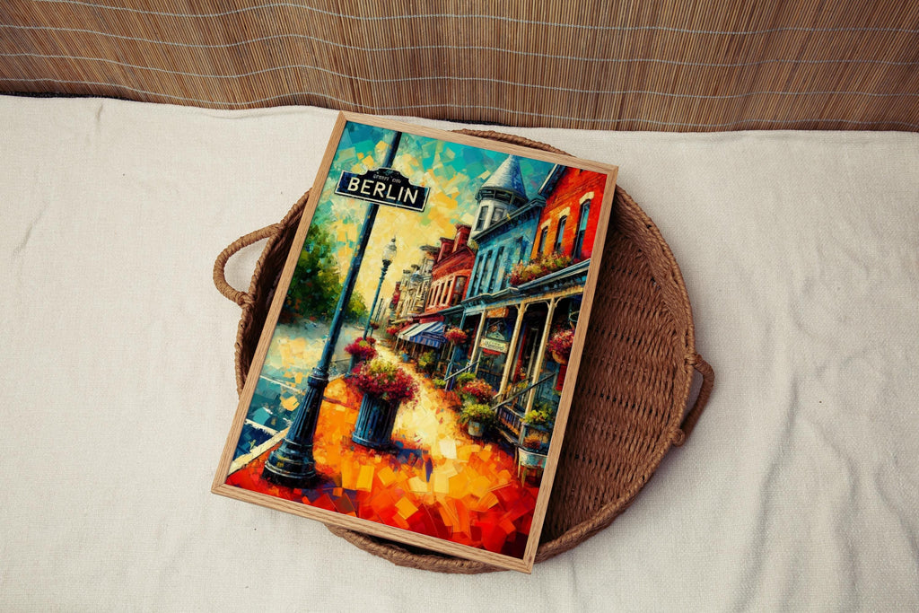 Maryland Wall Art Travel Print - Berlin Poster American Decor Housewarming Gift, Unique Maryland Art for Home