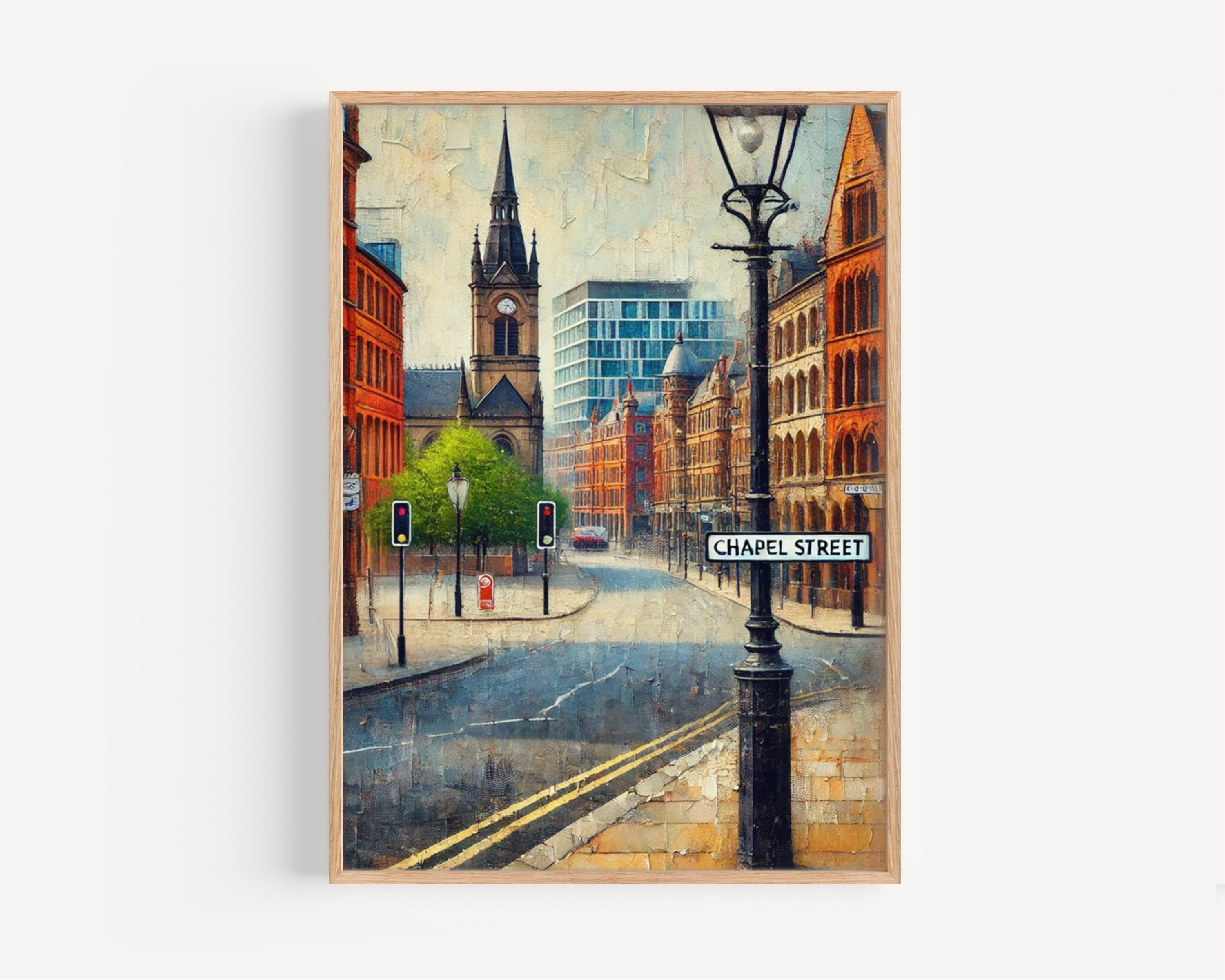 Chapel Street Sign Print: Melbourne Australia Travel Poster