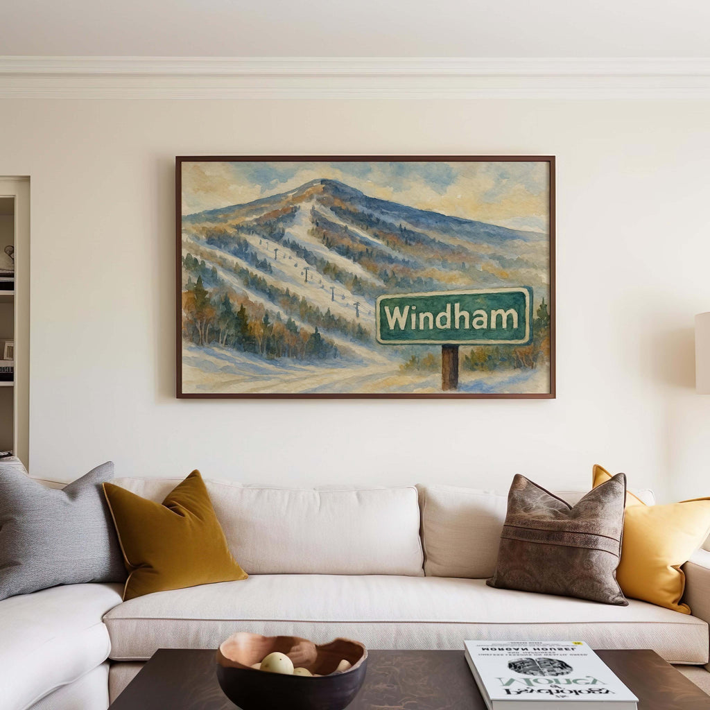 Windham Ski Resort Print - Windham, New York, USA