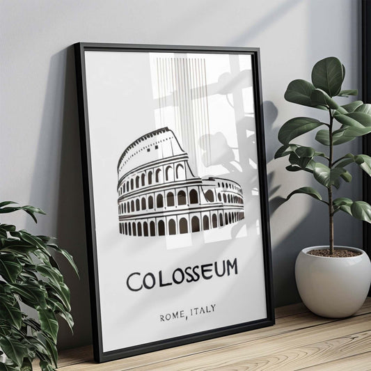 Colosseum Print Rome Wall Art, Travel Decor, Italy Gift, Home & College Wall Decor, Housewarming Present, Vintage Rome Italy Artwork