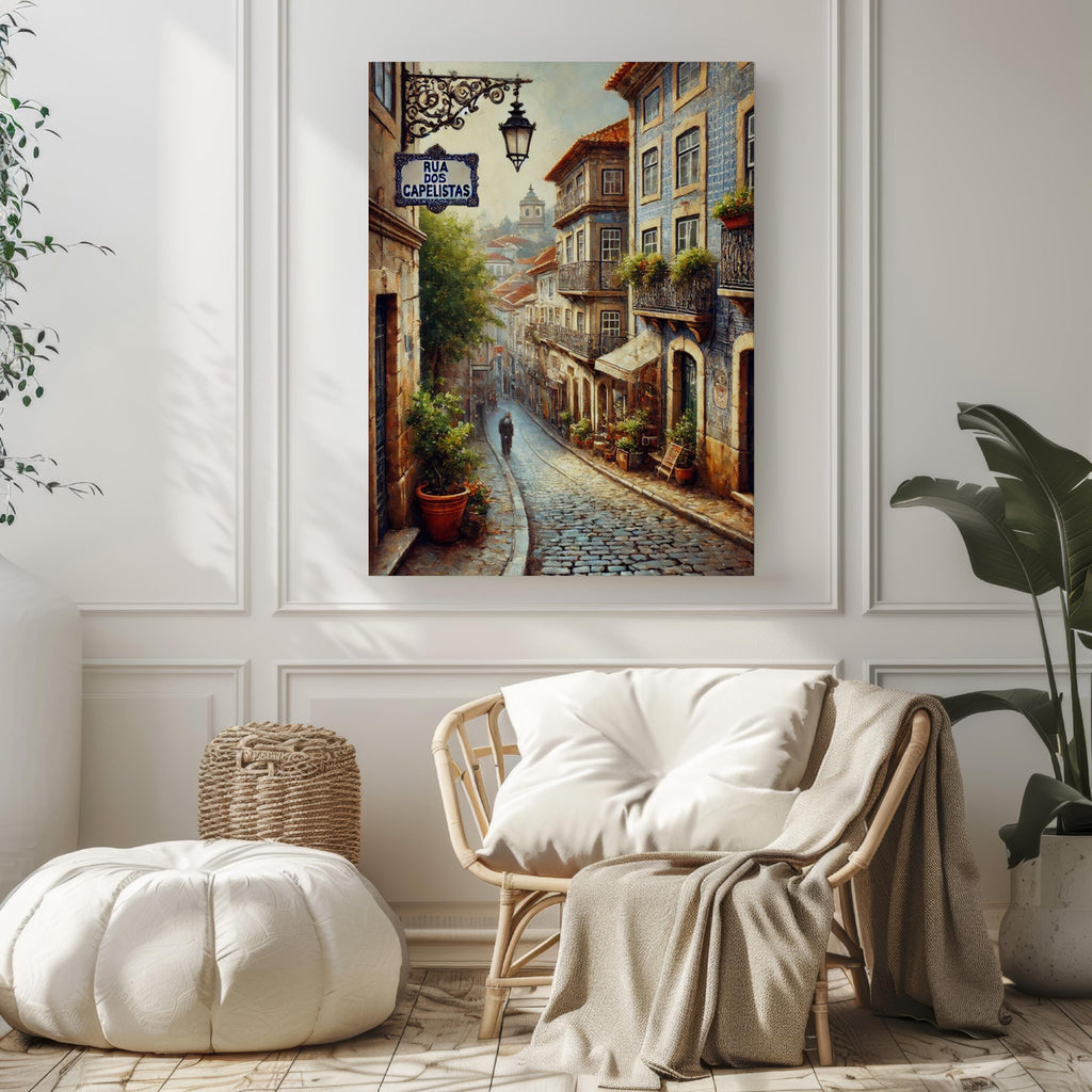 Rua Dos Capelistas Poster - Coimbra, Portugal