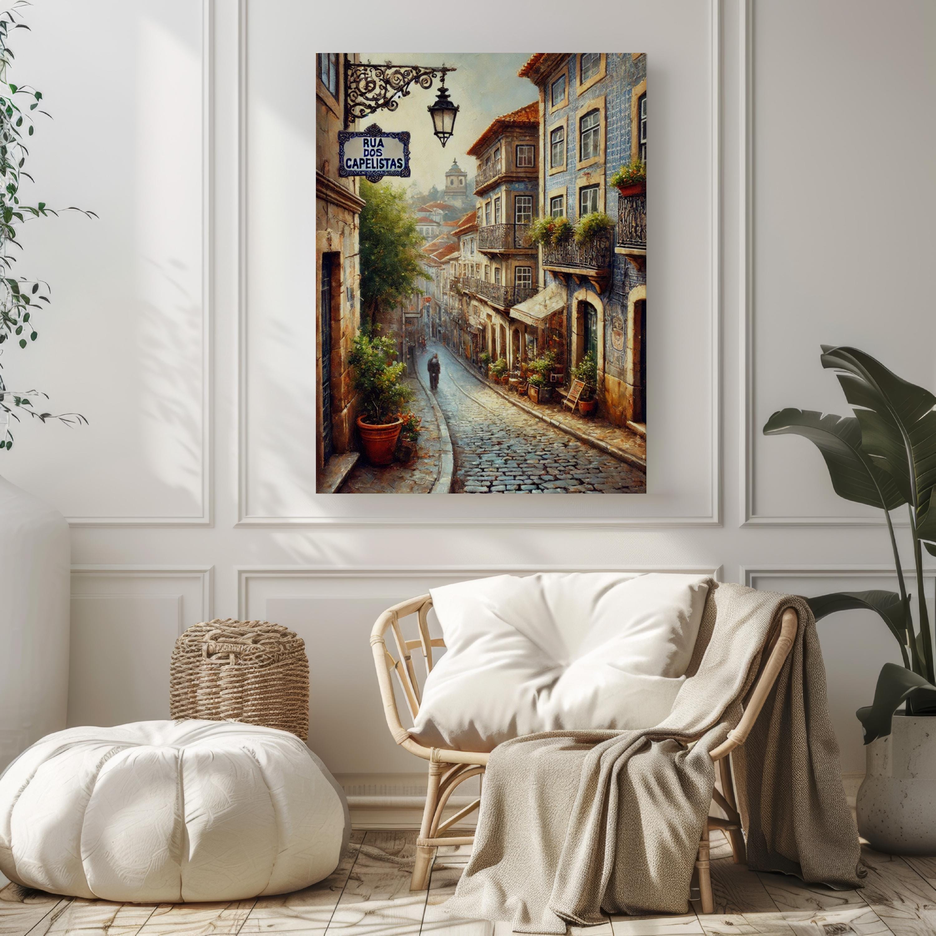Rua dos Capelistas Wall Art Print, Coimbra Travel Poster, Portugal Home Decor, Housewarming Gift, Lisbon Street Art, Travel Wall Decor
