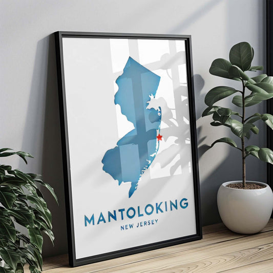 Mantoloking Print - New Jersey Wall Art, Coastal Home Decor, Travel Gift, NJ Beach Housewarming & College Dorm Decoration