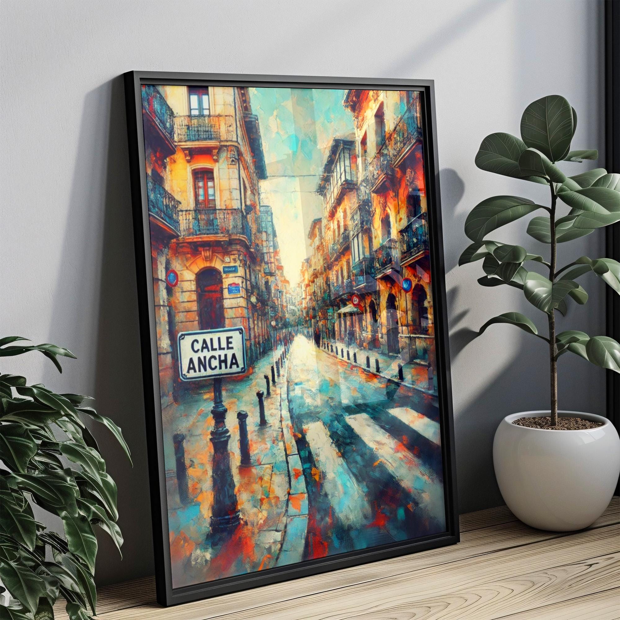 Calle Ancha Poster Travel - Leon, Spain