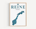 Reine Print Minimalist - Reine, Norway