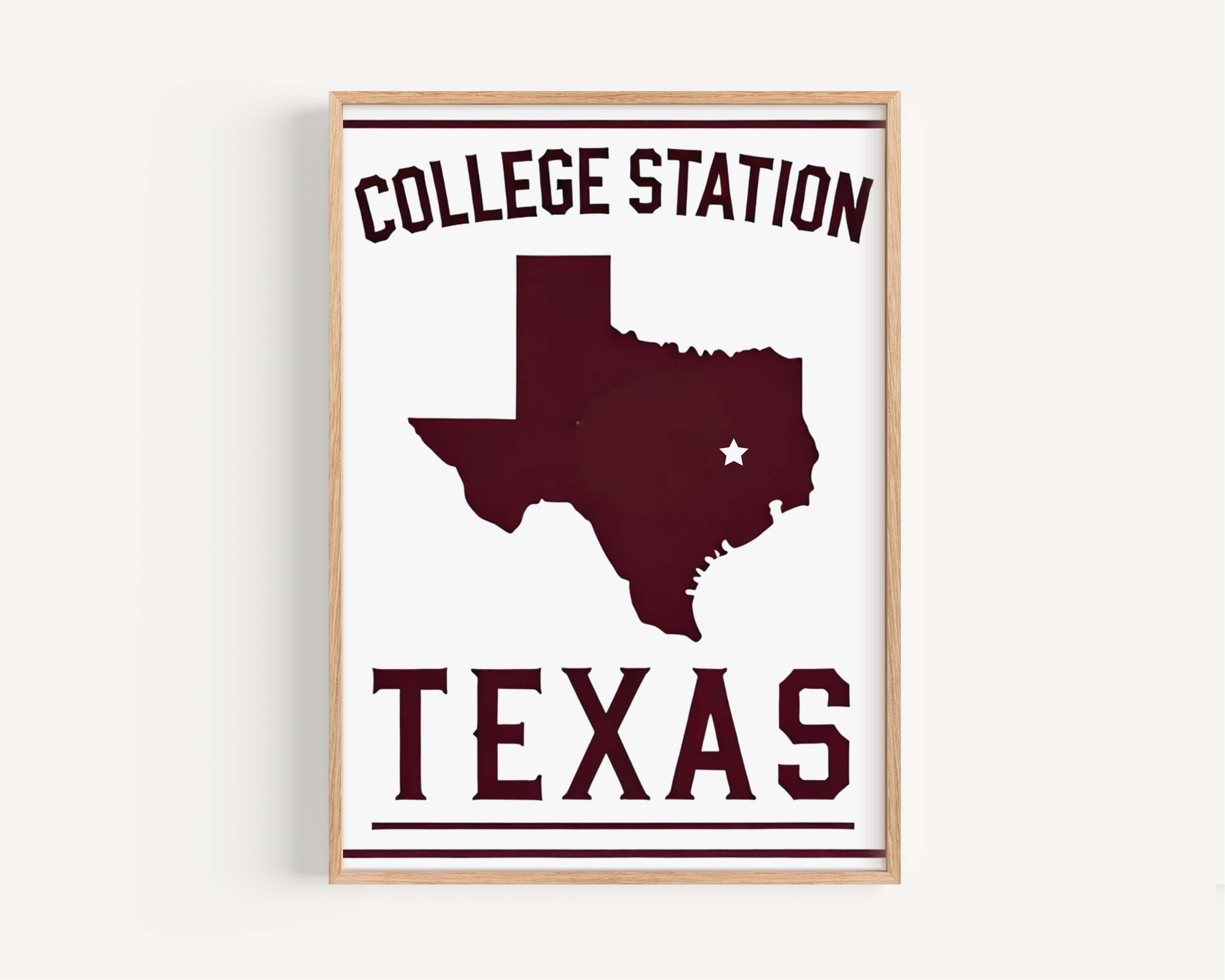 College Station Wall Art - College Station, Texas, USA