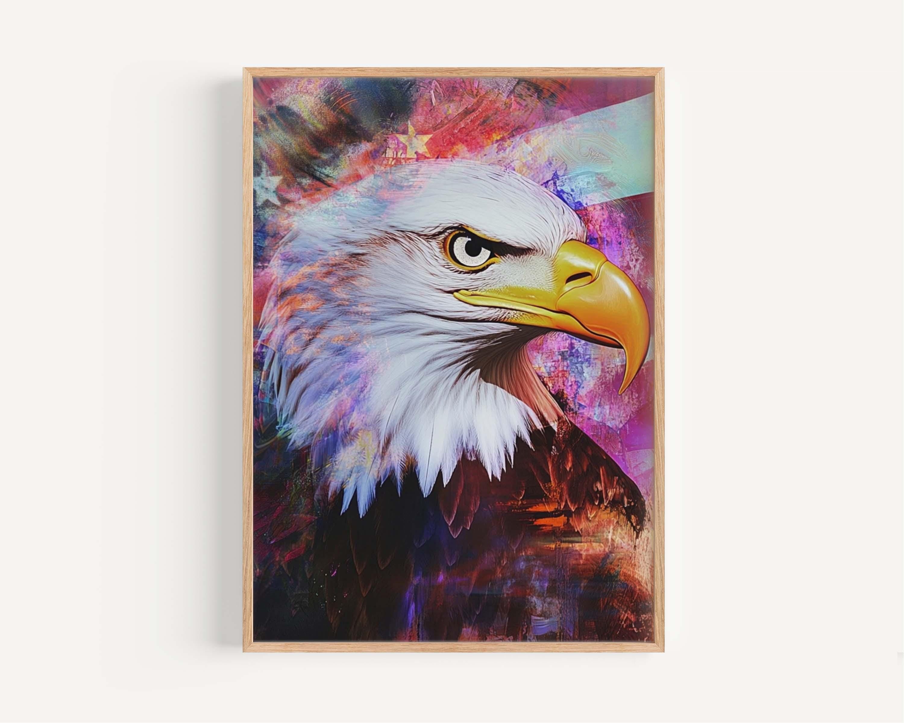 Bald Eagle Wall Art Patriotic - USA