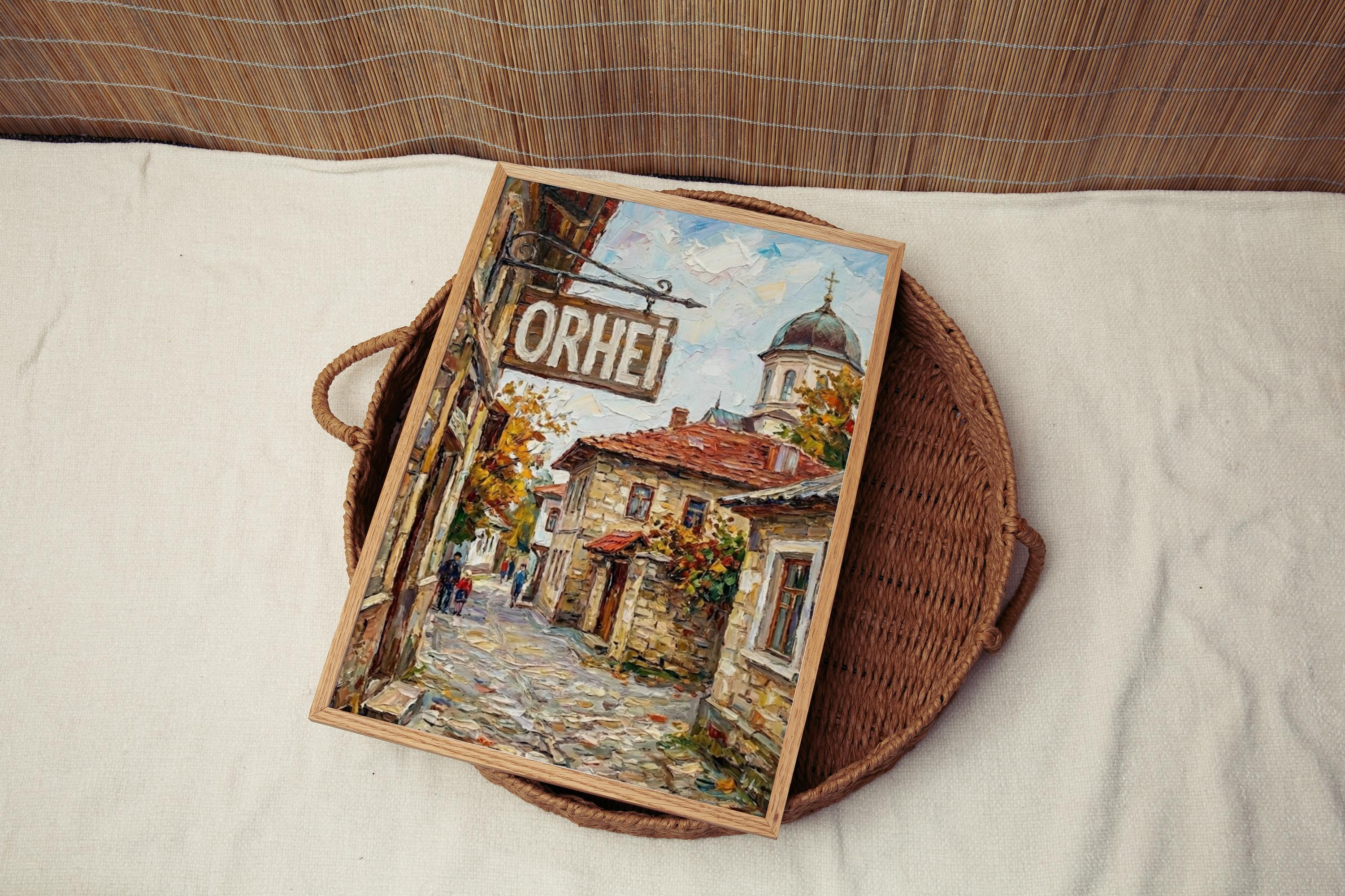 Orhei Moldova Wall Art Print: Historic Eastern Europe Travel Poster