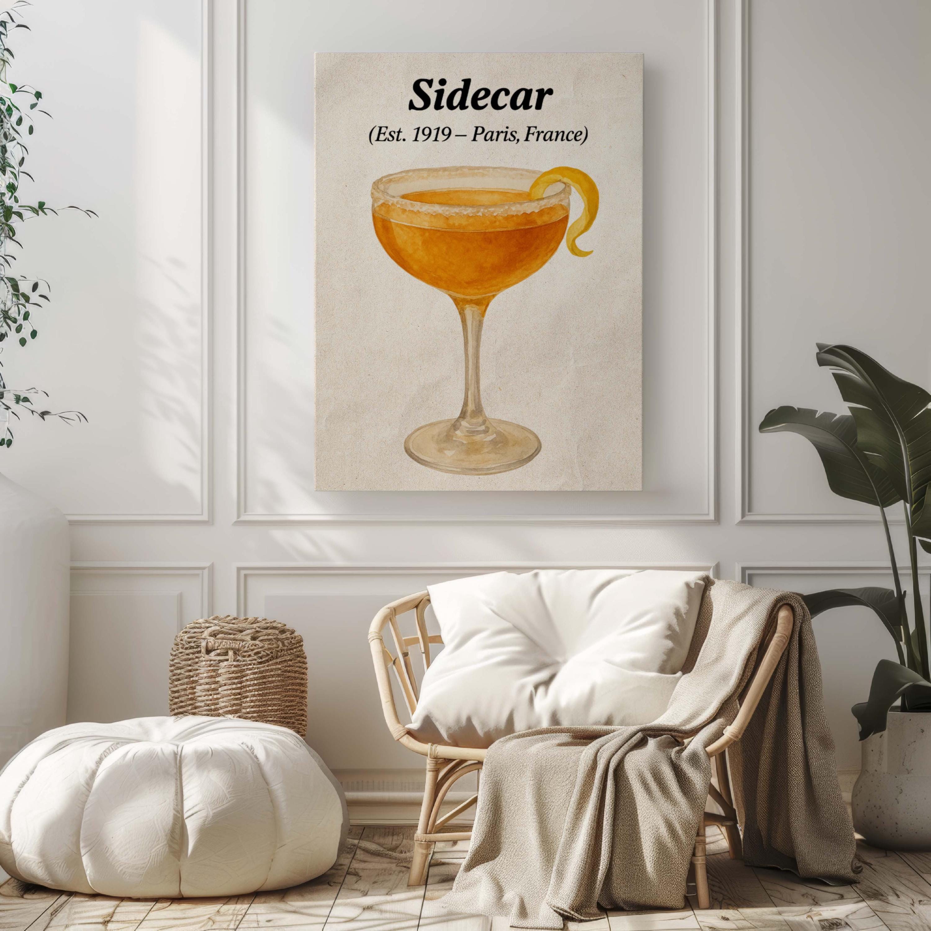 Sidecar Cocktail Print