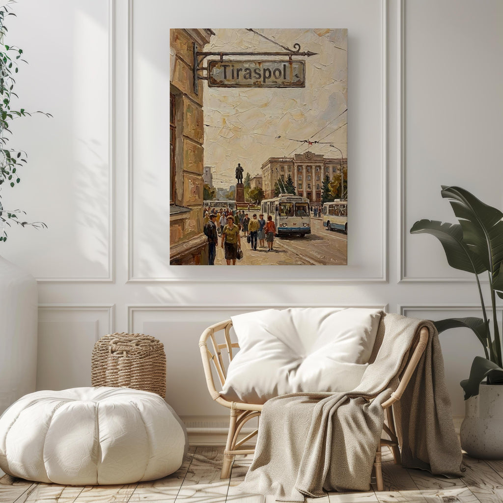 Tiraspol Moldova Wall Art Print: Soviet-Inspired Travel Poster