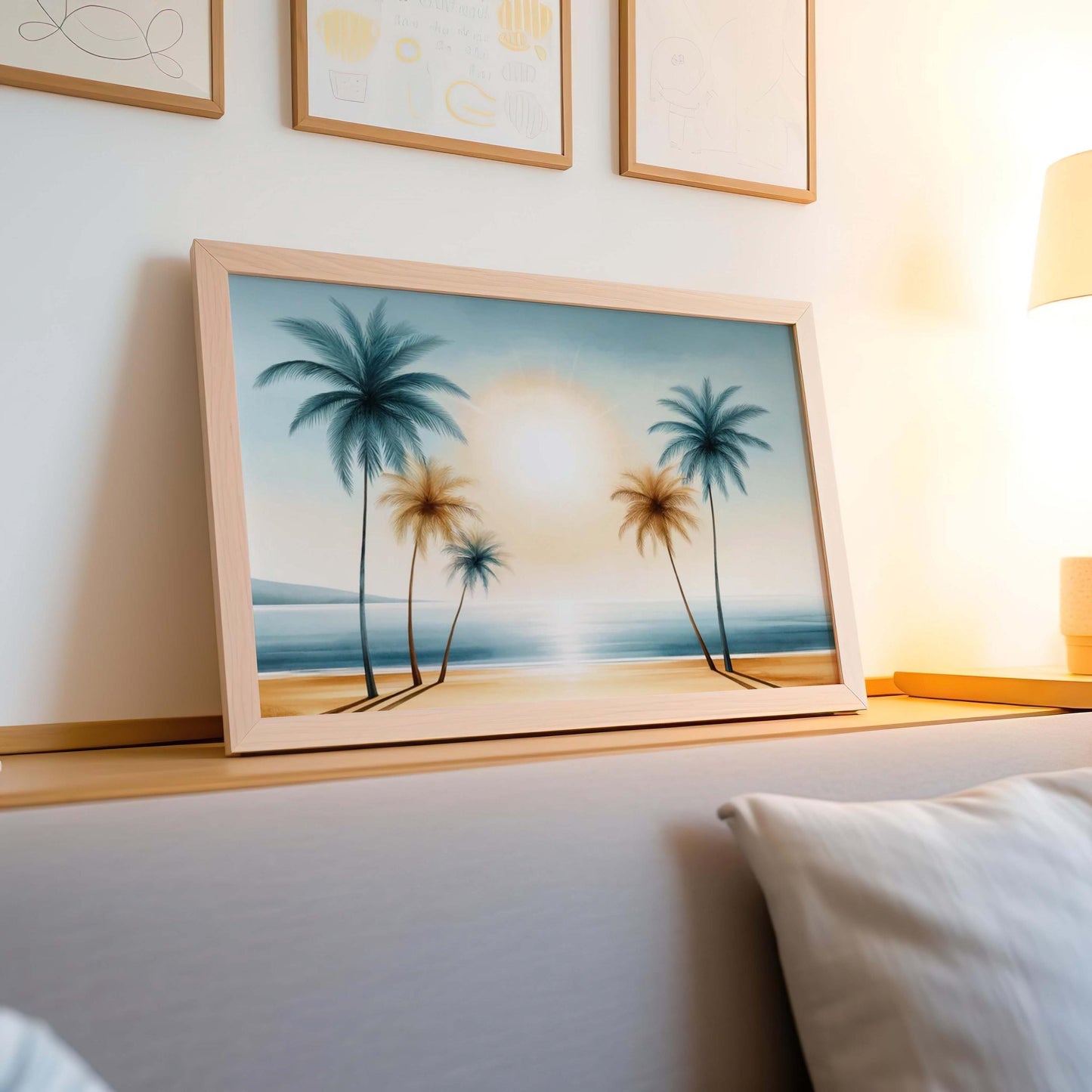 Nature Gift Palm Tree Wall Art, Beach Print, Tropical Home Decor, Housewarming New Home Art, Family Beach Decoration, Nature Inspired Print