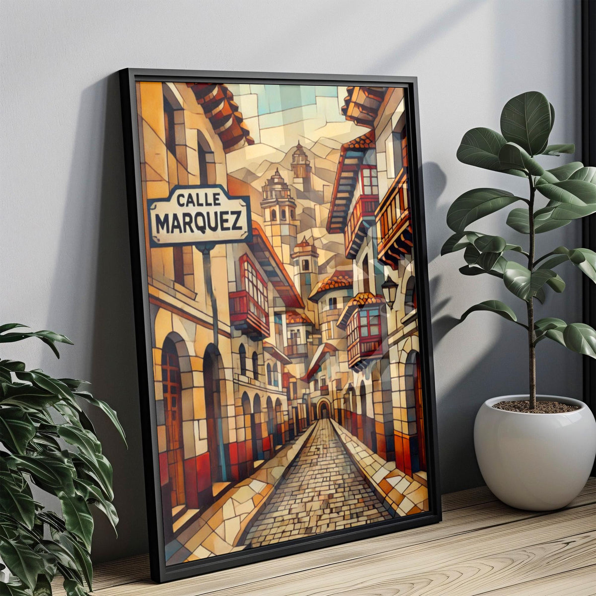 Calle Márquez Modern Print - Cusco, Peru