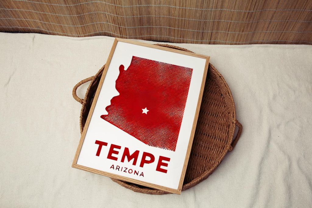 Tempe Modern Wall Art - Tempe, Arizona, USA