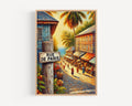 Rue de Paris Wall Art, Port Vila Print, Vanuatu Art, Travel Souvenir, Tropical Street Scene, French-Inspired Decor, Fine Art Print, Gift
