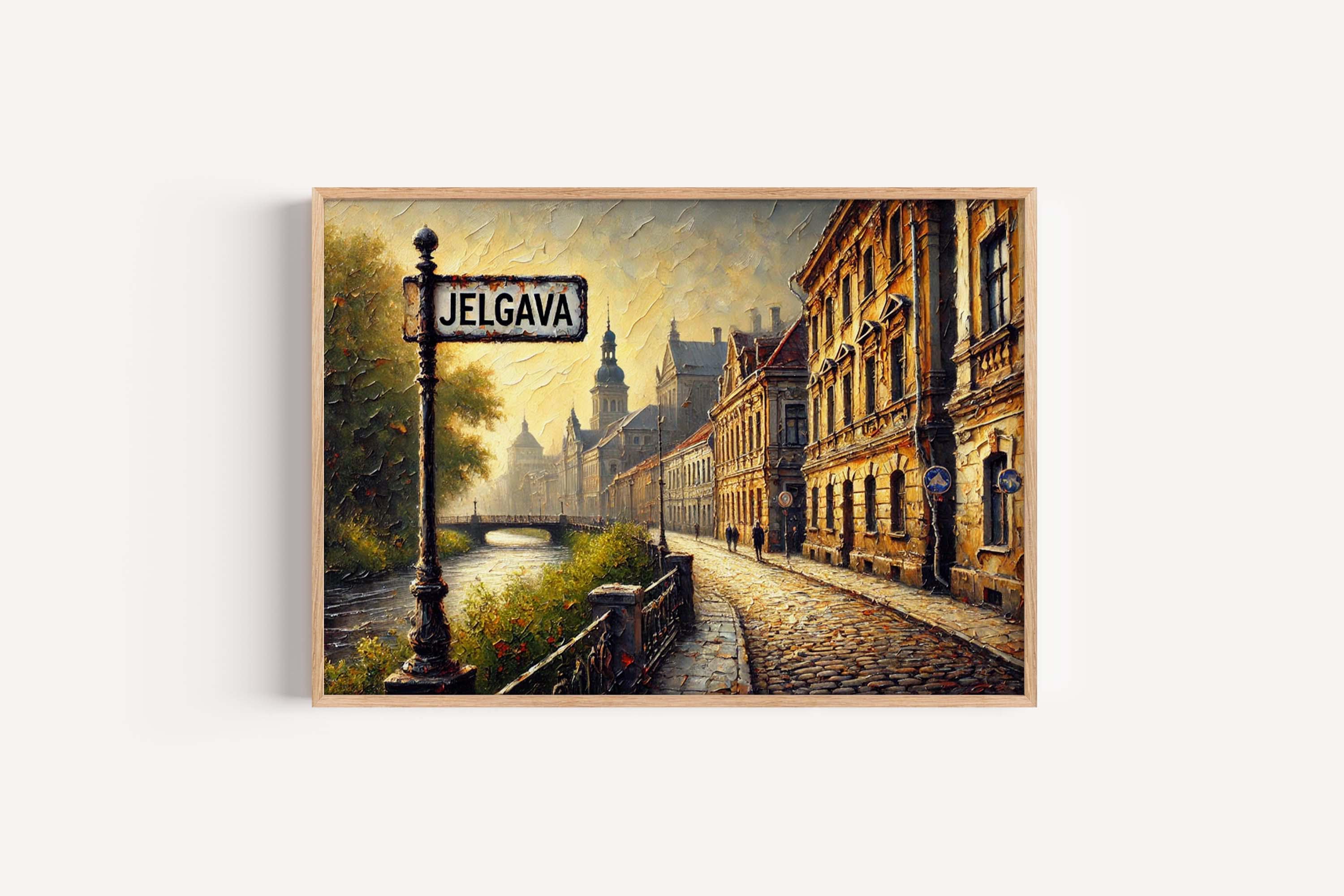 Jelgava Cityscape Wall Art - Latvia