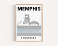 Memphis Map Print - Memphis, Tennessee, USA