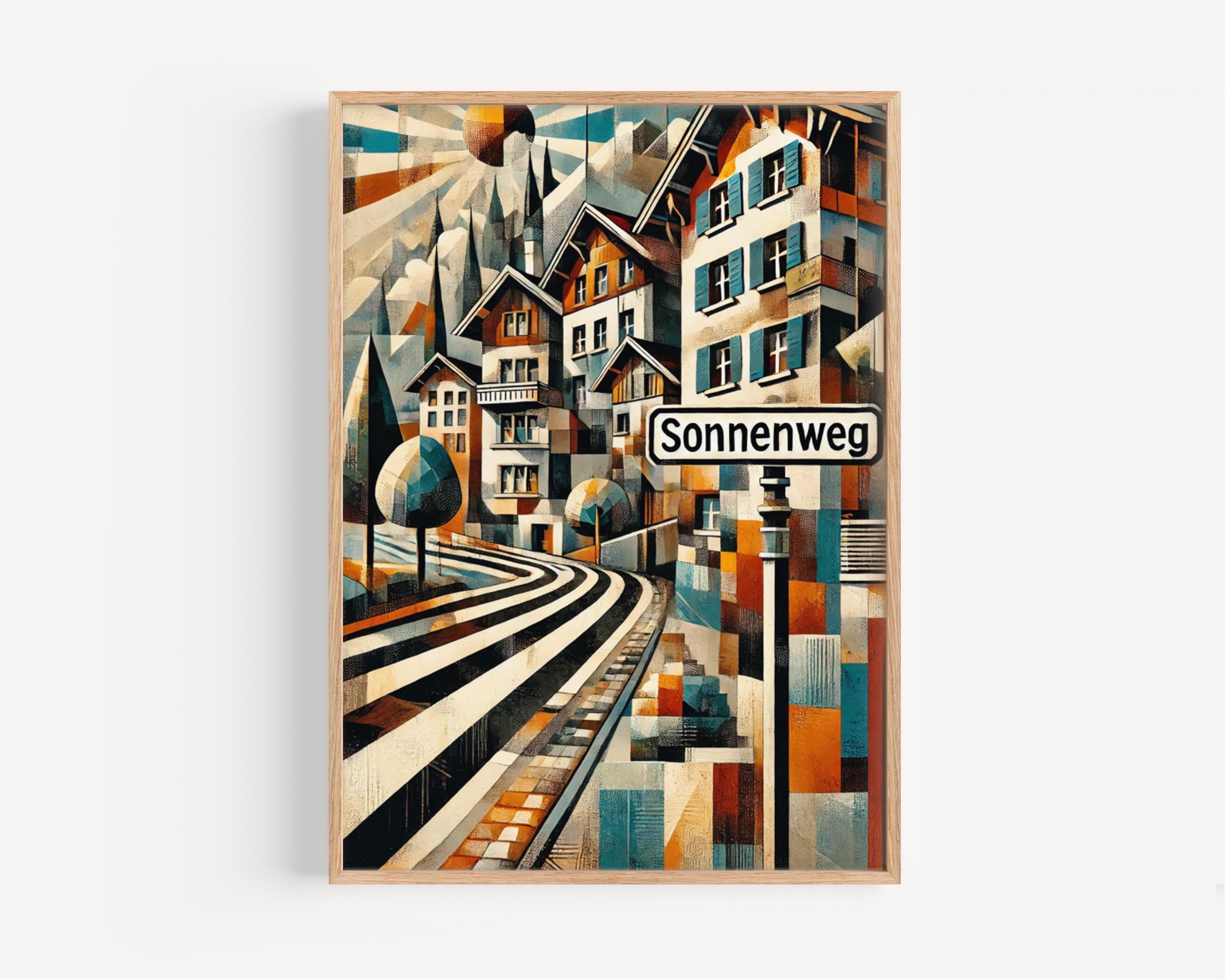 Sonnenweg Street Print - Zurich, Switzerland