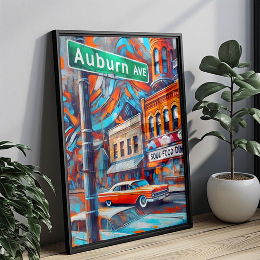 Charleston King St Wall Art Print - South Carolina Travel Poster, Housewarming Gift, Charleston Art & Decor