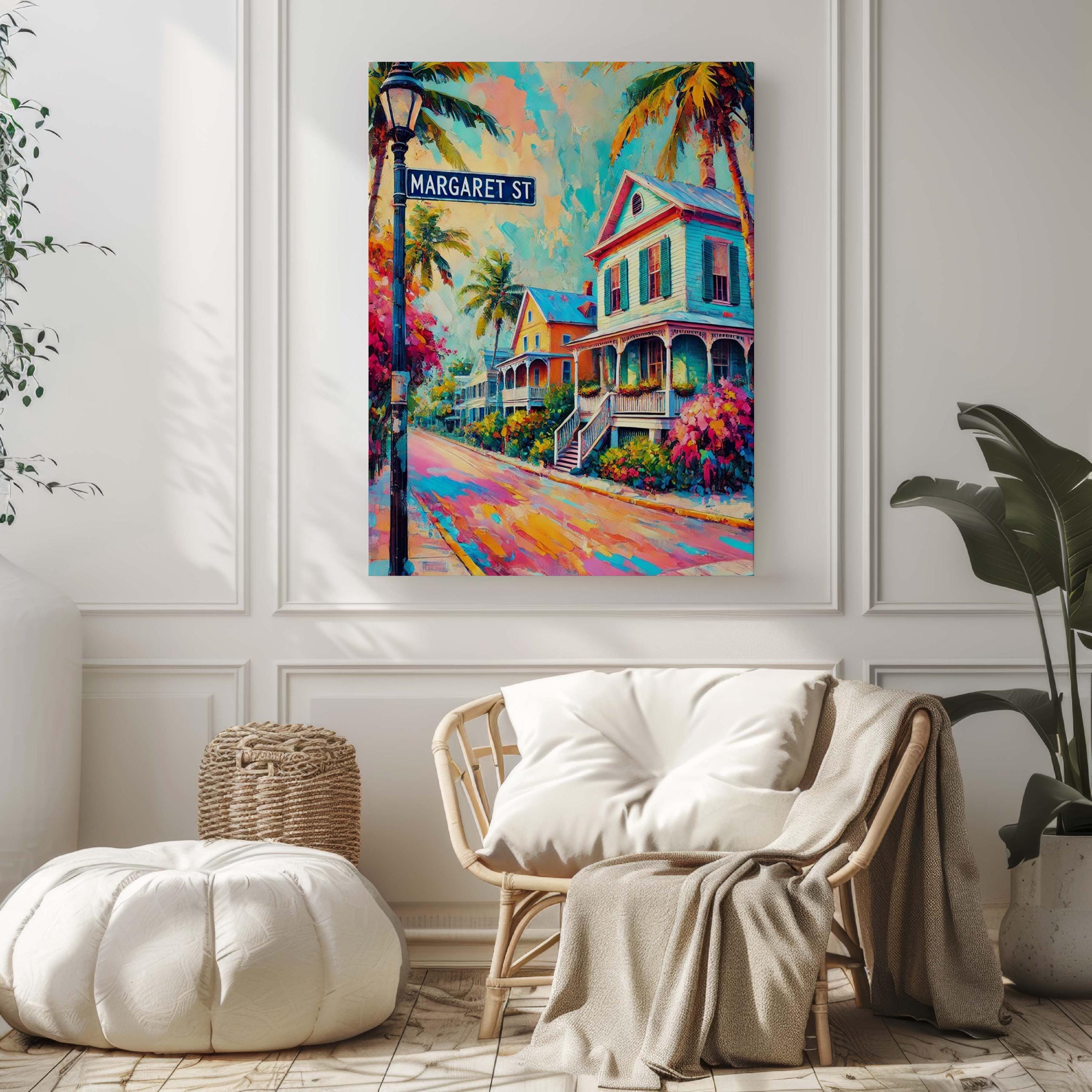 Margaret St Print Vintage - Key West, Florida, USA