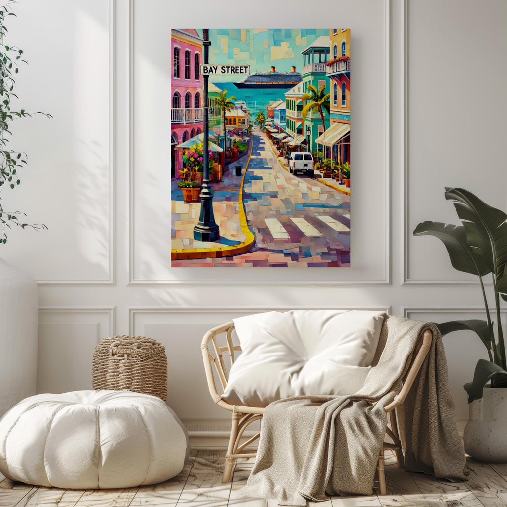 Bahamas Bay St Wall Art - Nassau, Bahamas