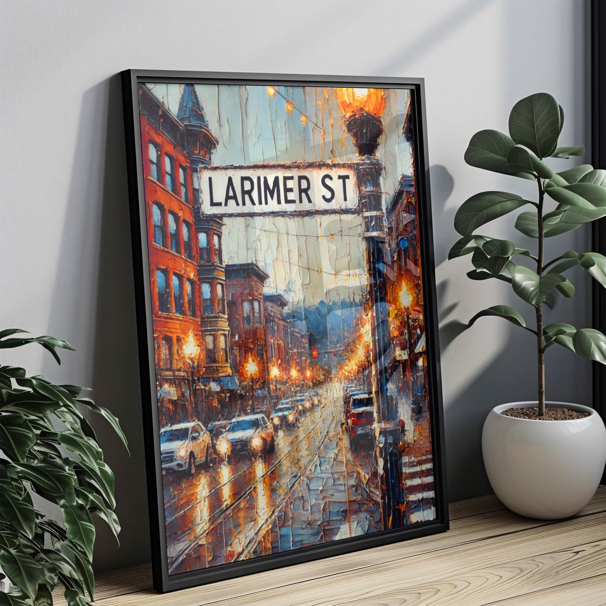 Larimer Street Print - Denver, Colorado, USA