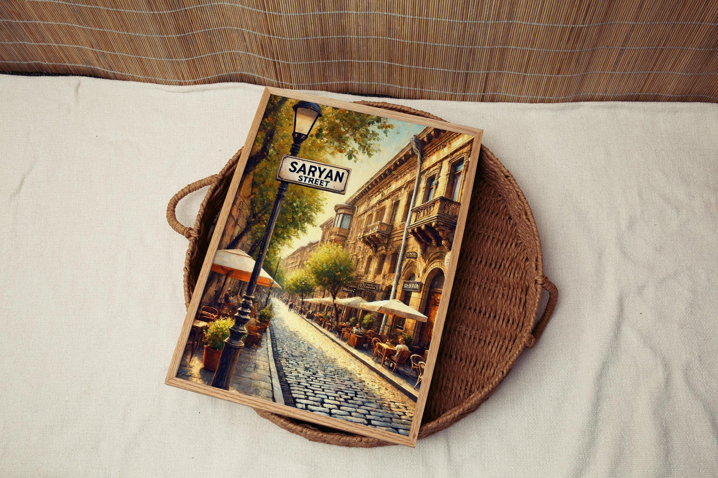 Saryan Street Wall Art, Yerevan Print, Armenia Culture Decor, Travel Souvenir, Fine Art Poster, Armenian Gift, Museum-Grade Print