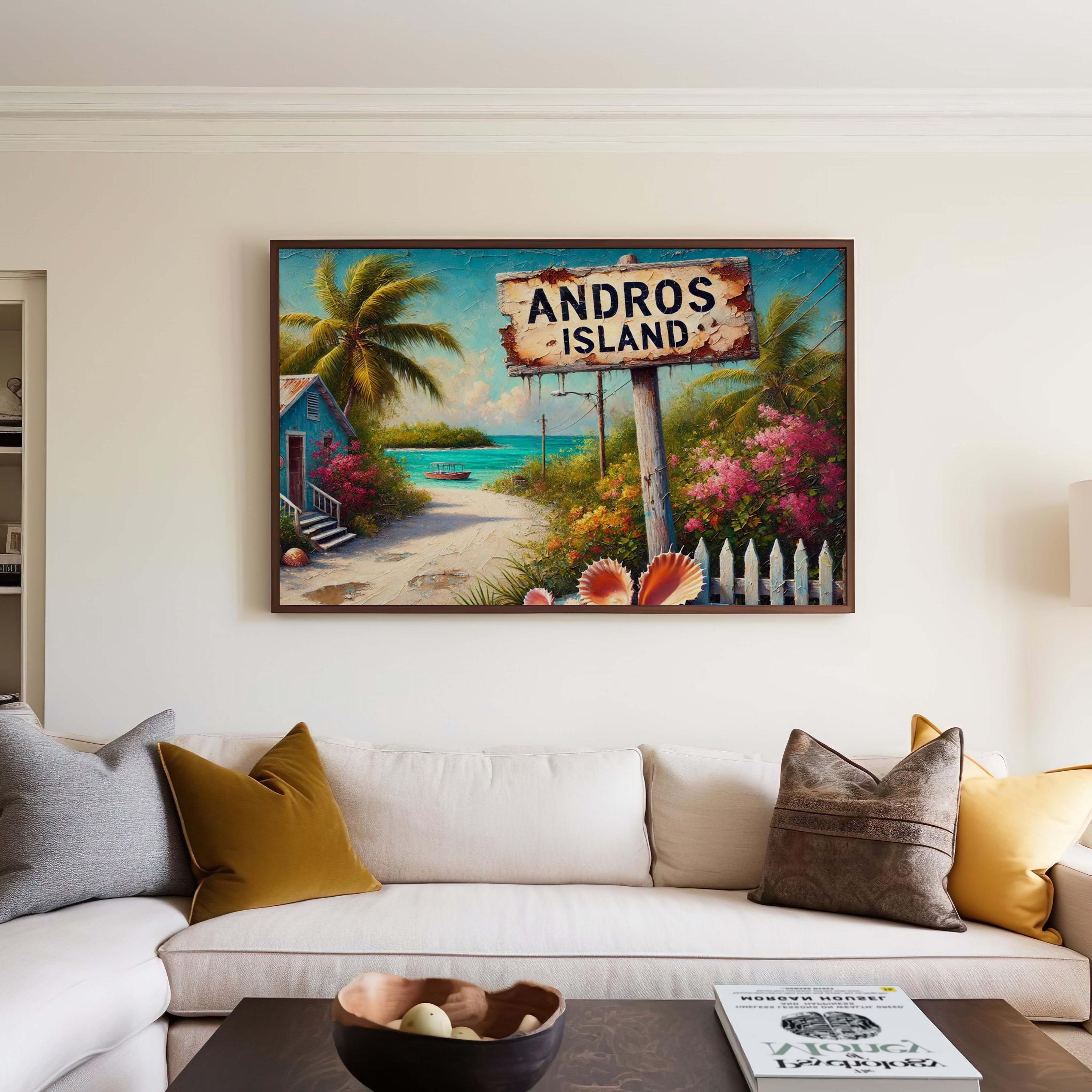 Andros Island Print Tropical - Andros Island, Bahamas