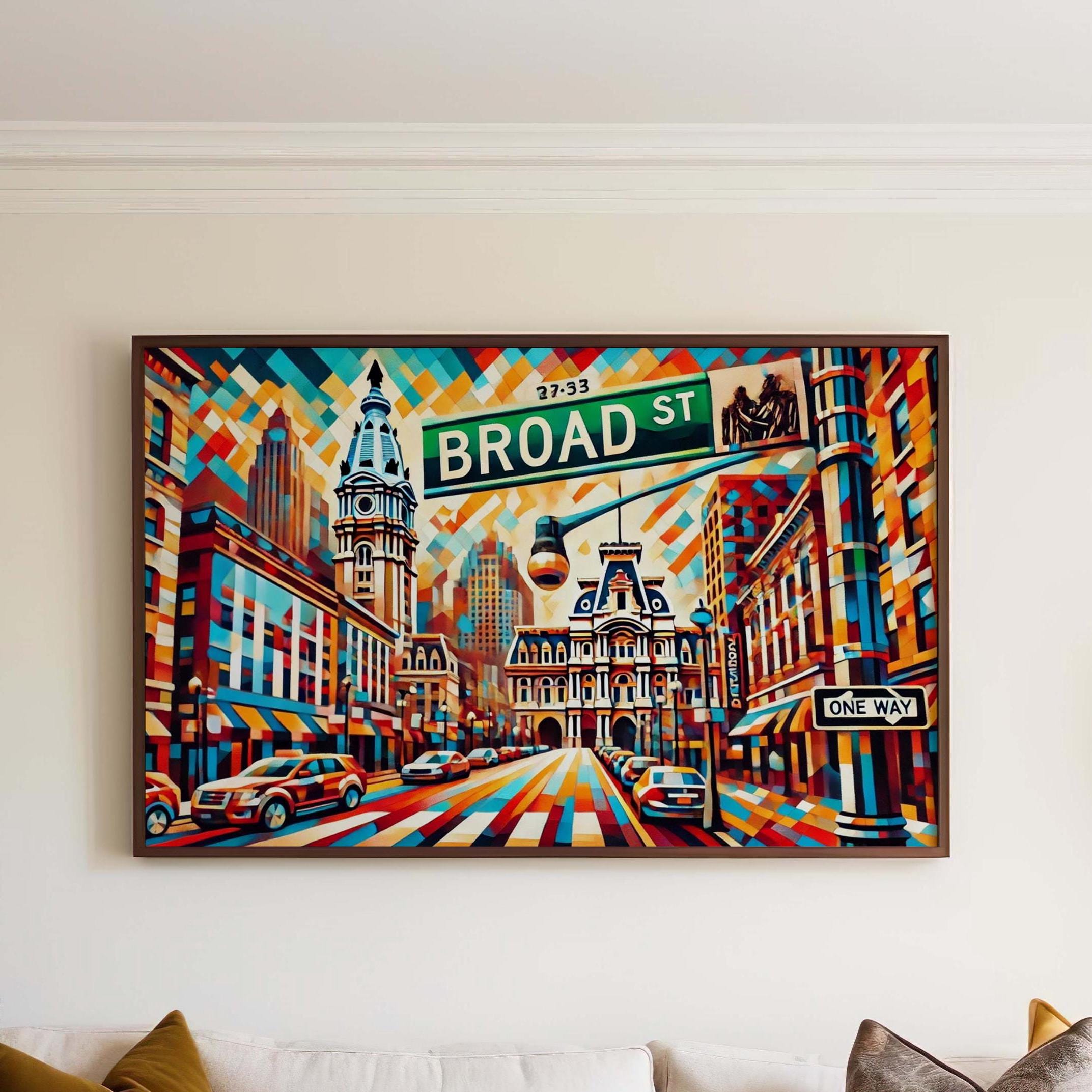 Broad Street Print - Philadelphia, Pennsylvania, USA