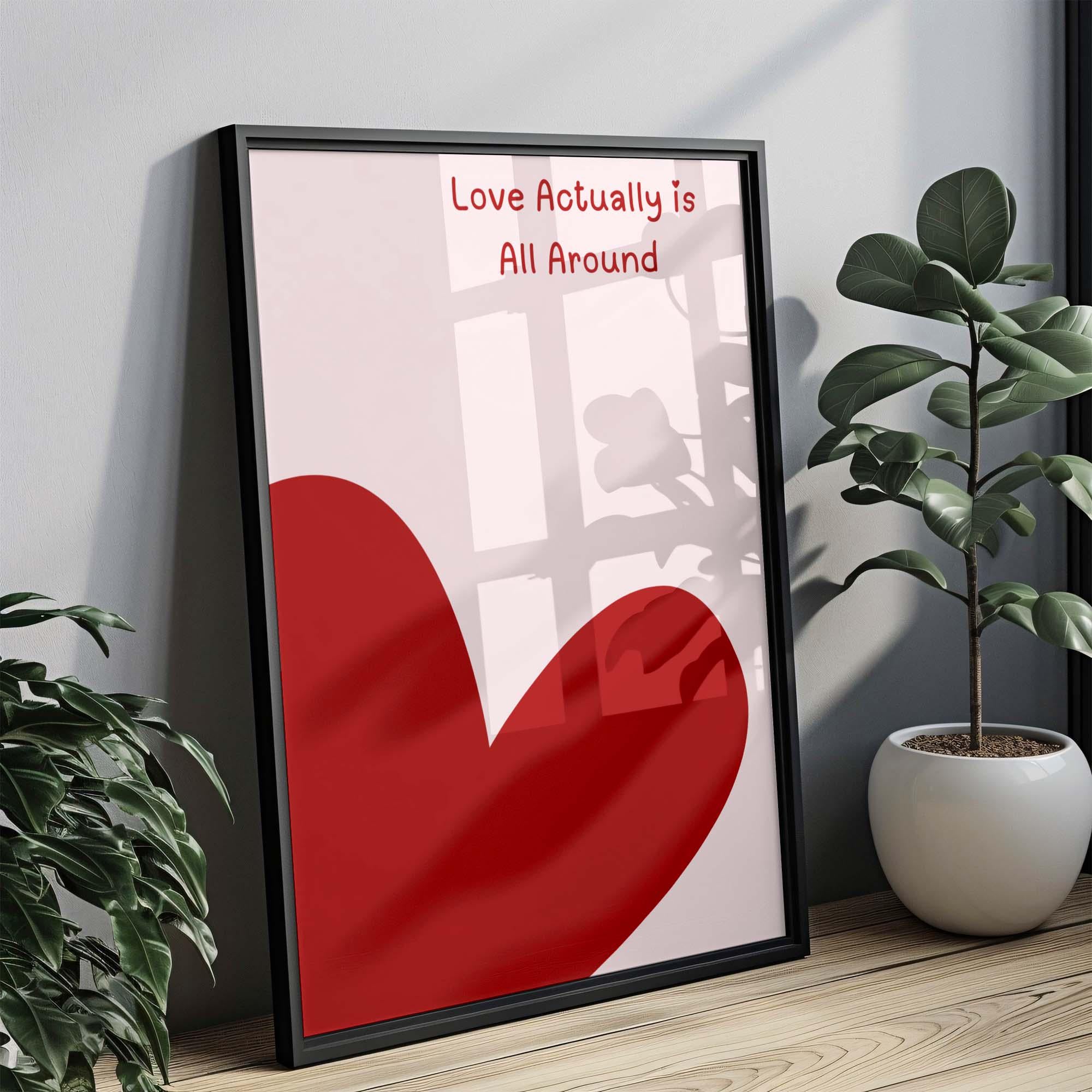 Dorm Love Is All Around Wall Art Decor