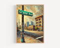Grand Ave Wall Art Vintage - Phoenix, Arizona, USA