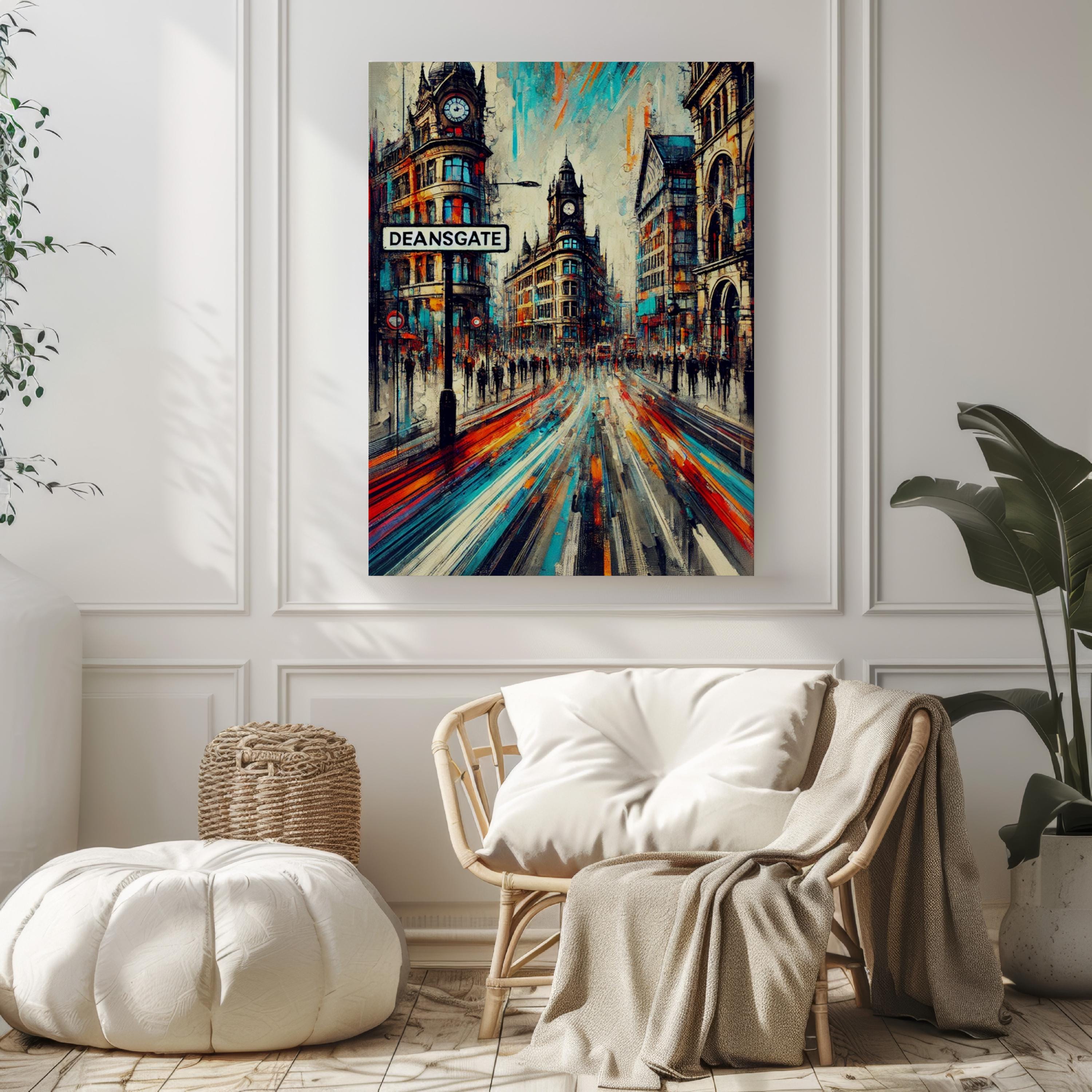 Deansgate Cityscape Print - Manchester, United Kingdom